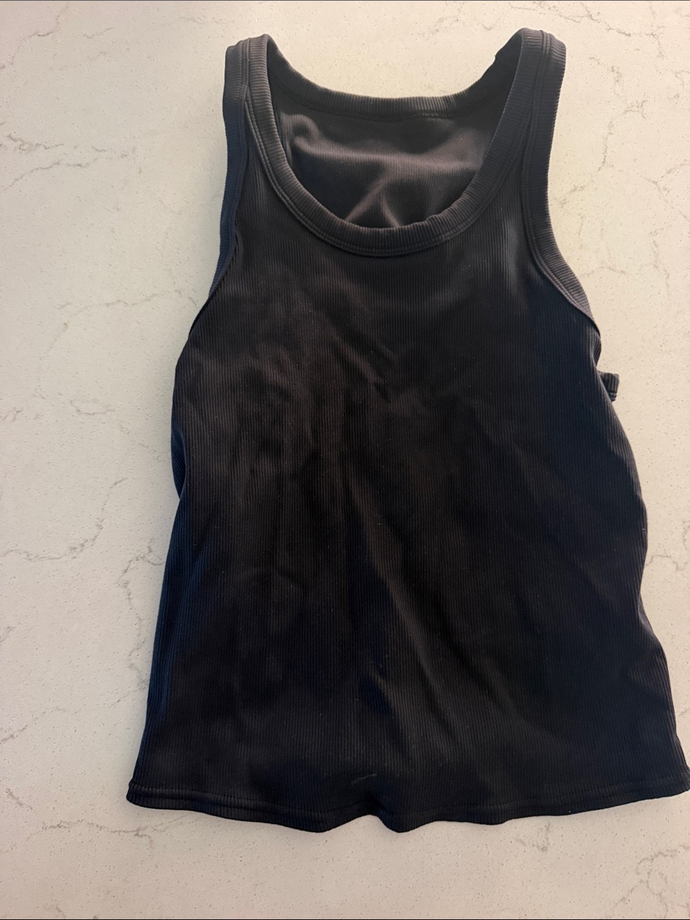ALO Yoga Black Ribbed Tank Top - Women's